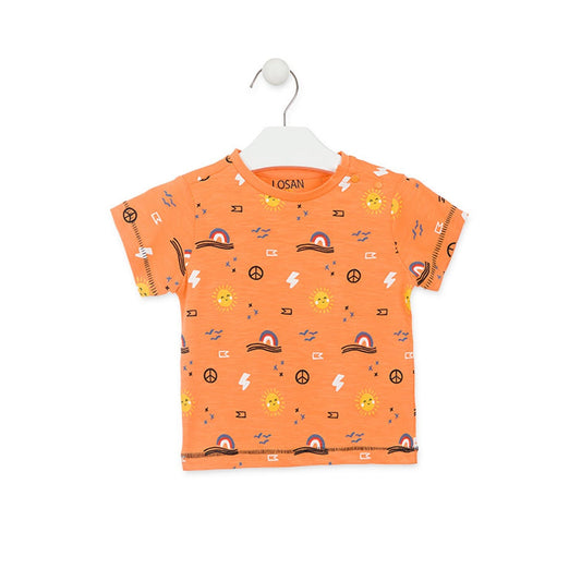 Losan - Maglietta Fantasia Arancione Baby Bambino