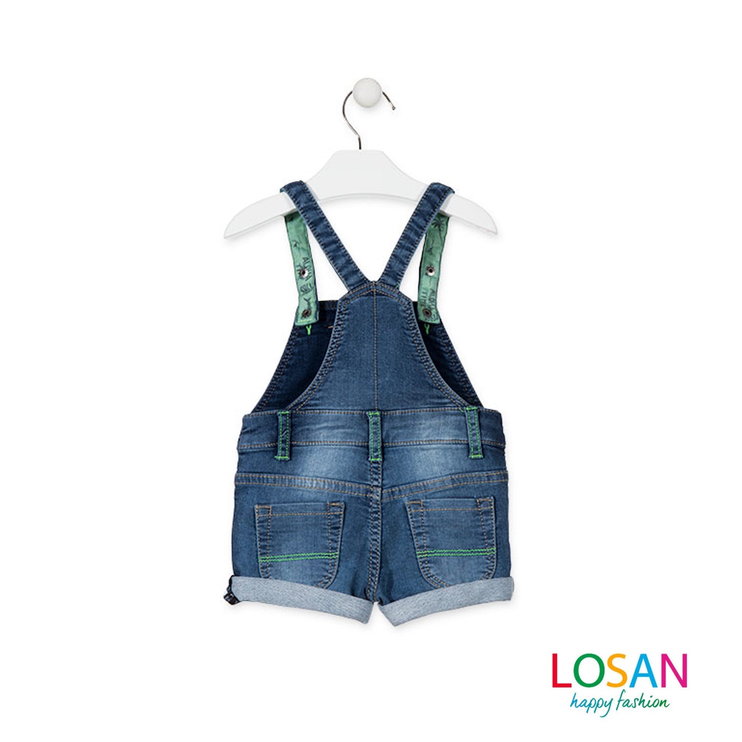 Losan - Salopette in Felpa effetto Jeans Baby Bambino