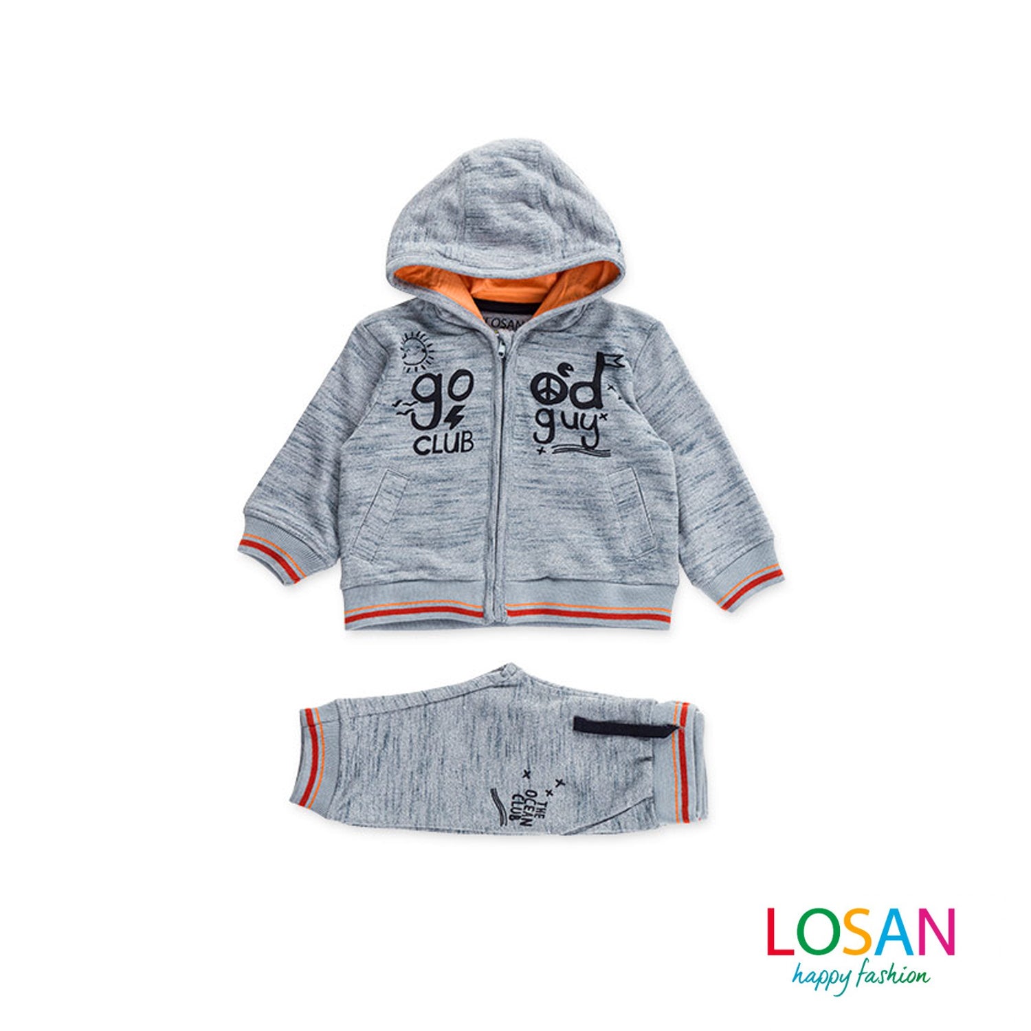 Pantaloni Tuta Essential Bambino con elastico e coulisse - Losan Pantaloni Tuta Essential Bambino con elastico e coulisse - Losan