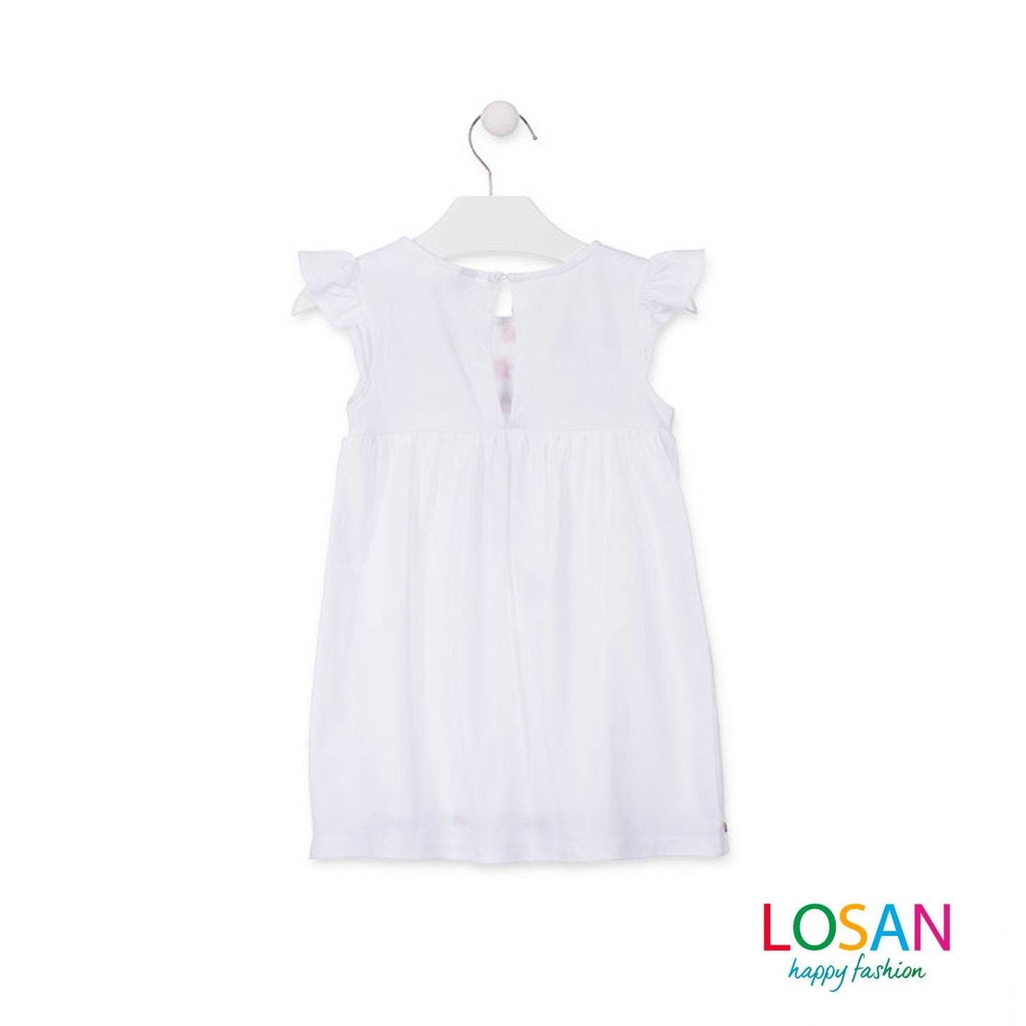 Losan - Vestito Stile Etnico con Ricami Bambina Junior