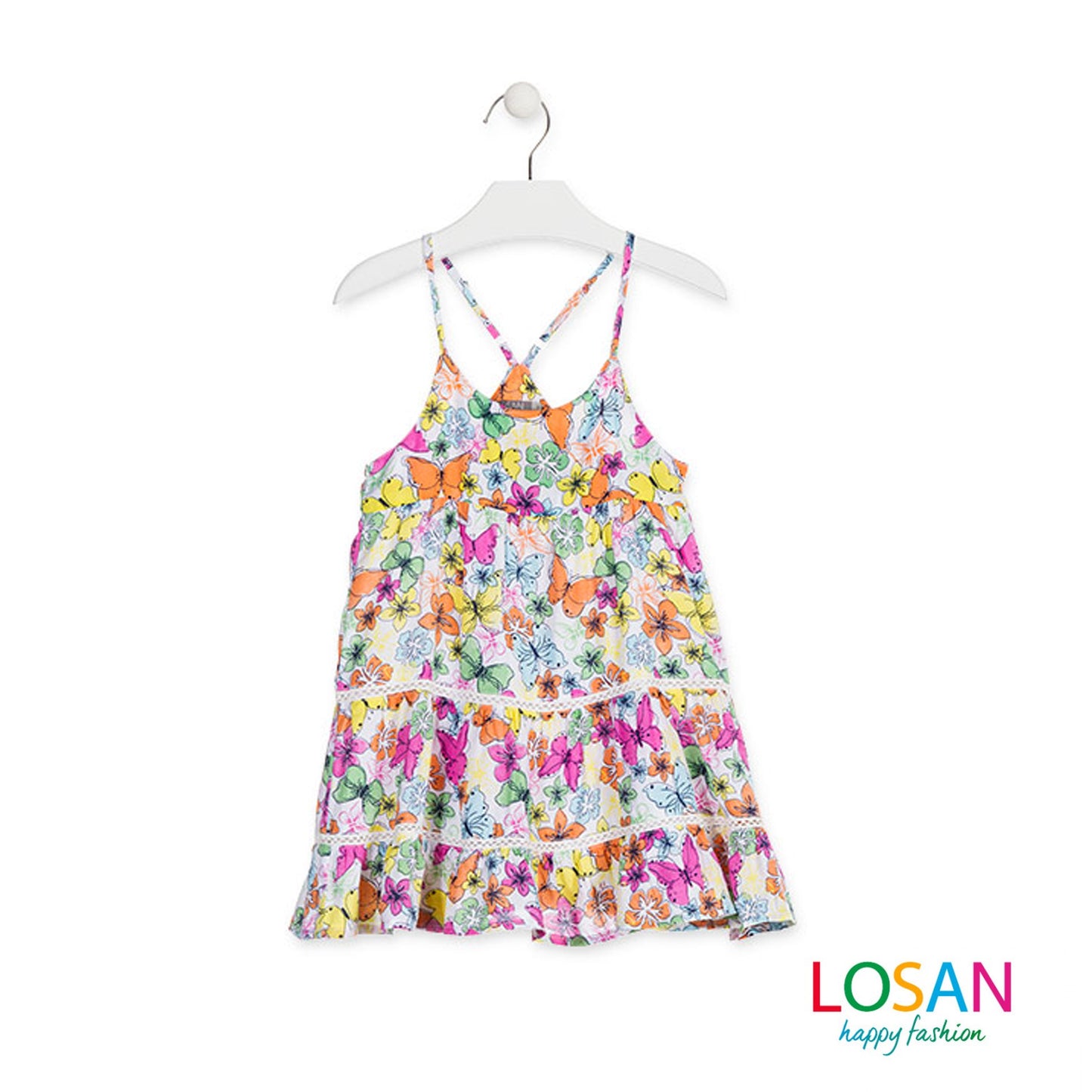 Losan - Vestito Fantasia Farfalle Bambina Junior