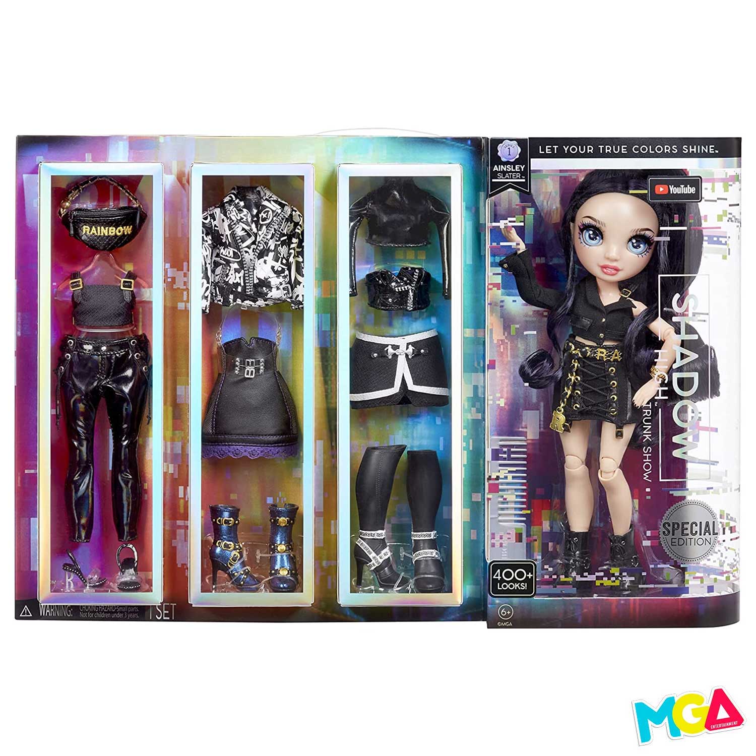 MGA Rainbow High Shadow Trunk Show bambola Ainsley Slater