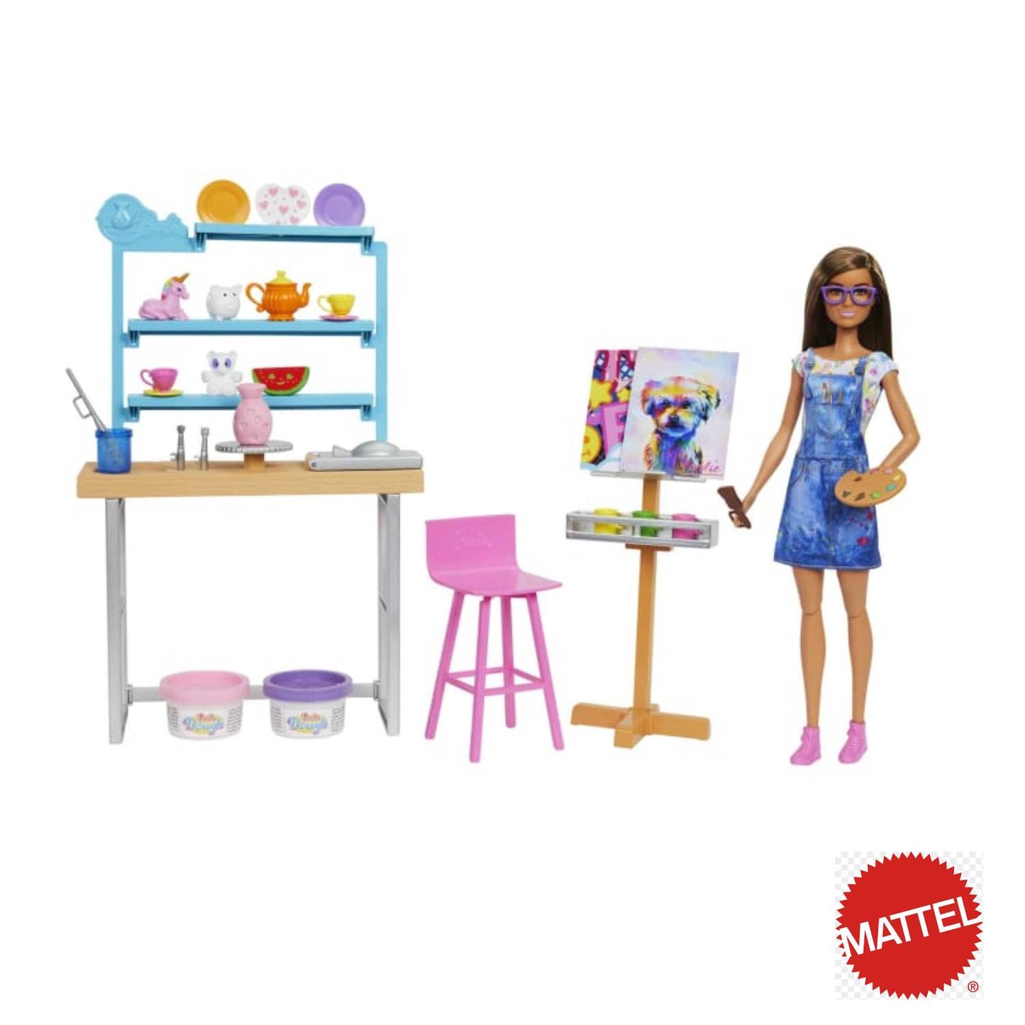 Mattel - Barbie® Playset Studio Creativo con bambola HCM85