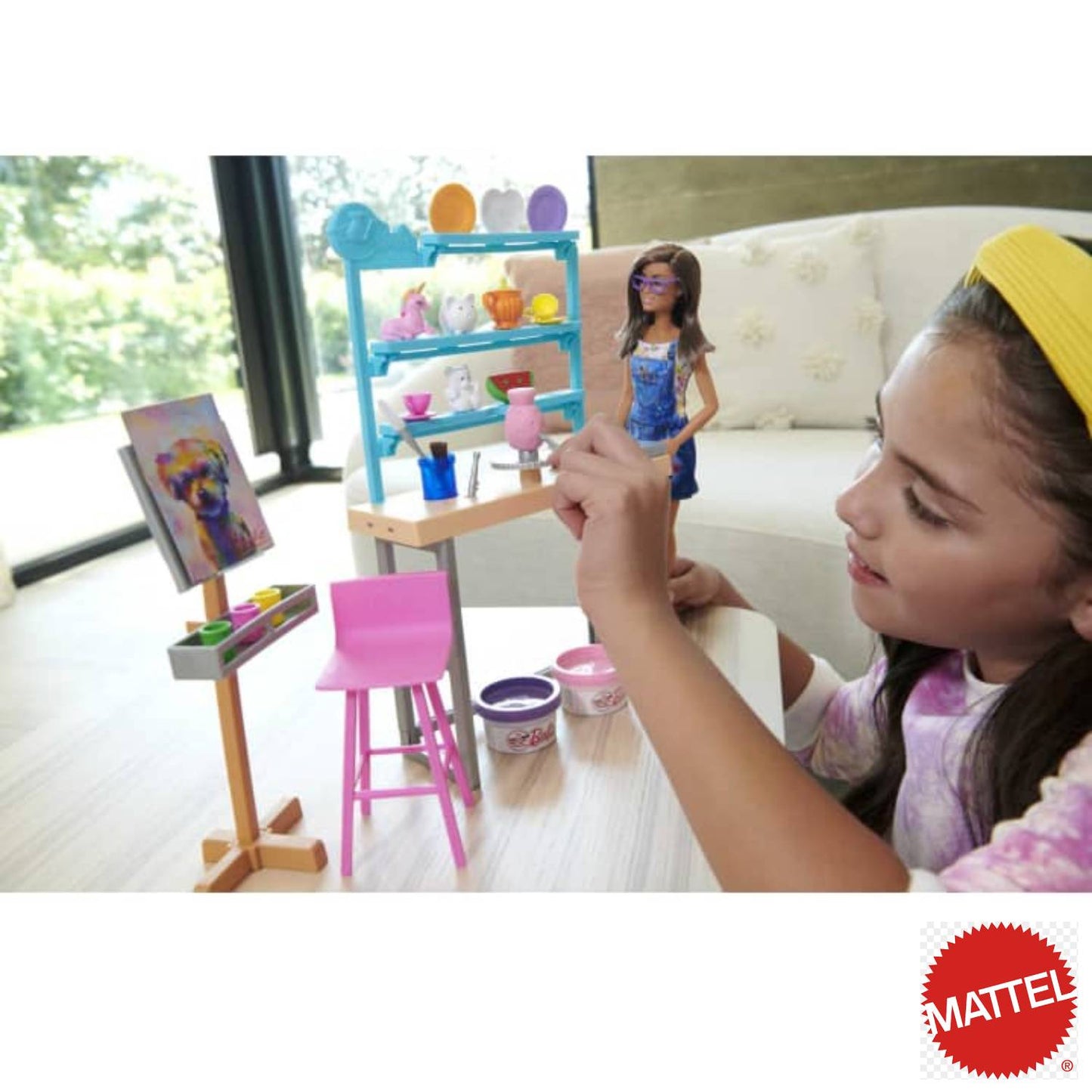 Mattel - Barbie® Playset Studio Creativo con bambola HCM85