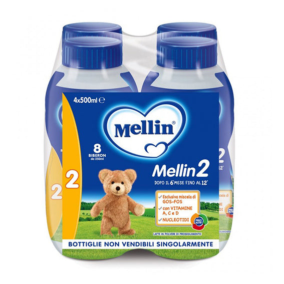 Mellin - Latte 2: Confezione 4x500 ML