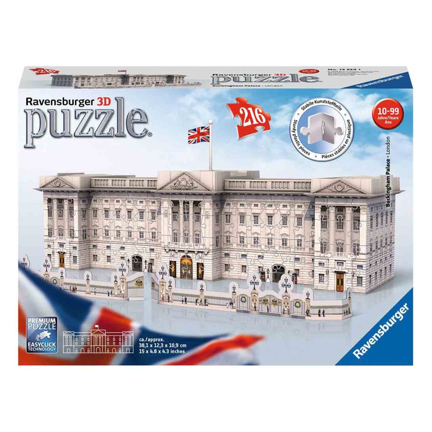 Ravensburger – 3D Puzzle 216 PZ. Simboli e Monumenti