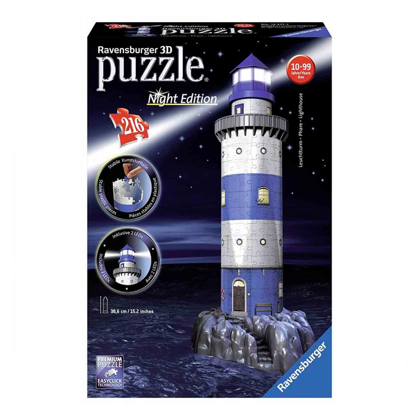 Ravensburger – 3D Puzzle 216 PZ. Simboli e Monumenti