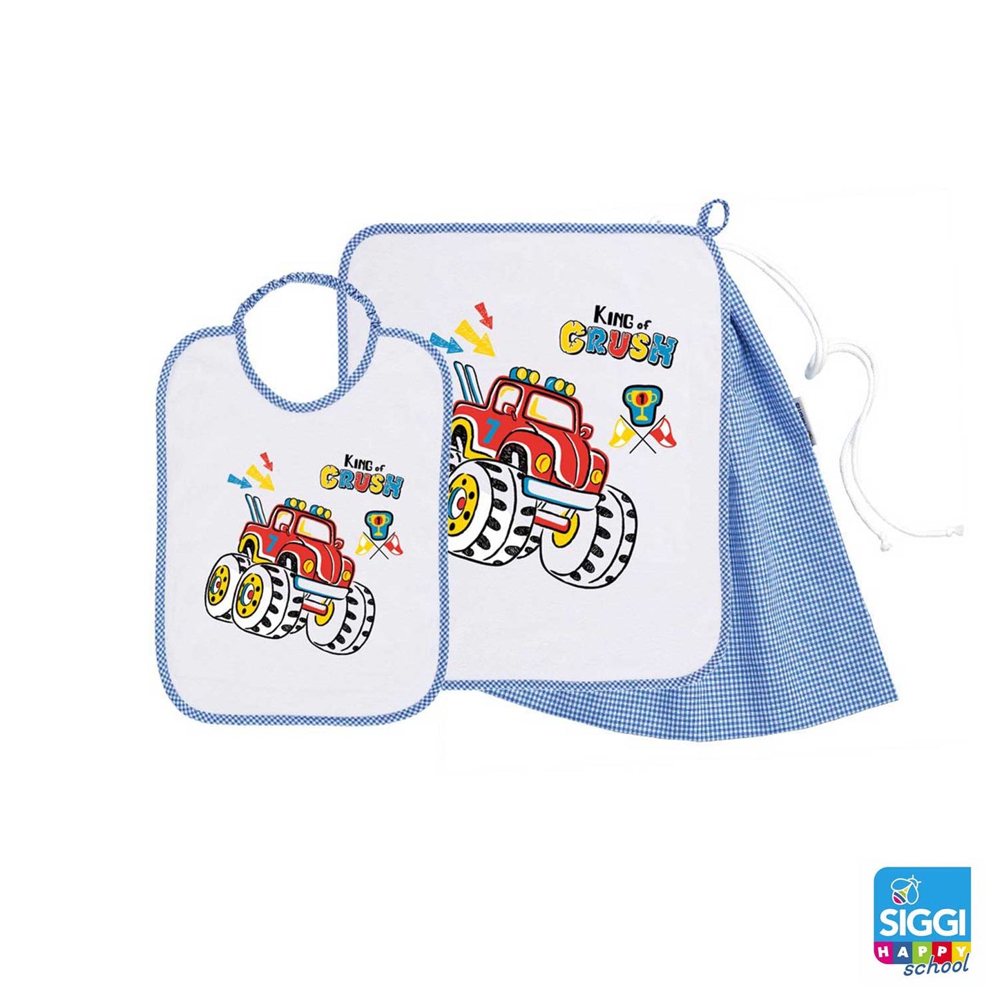 Siggi - Baby Kindergarten Set 3pcs Towel Bag Bib