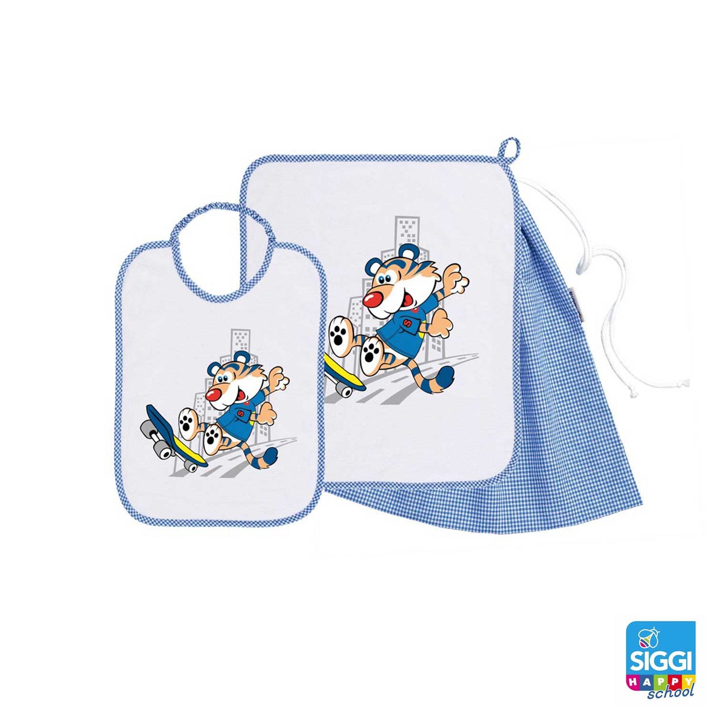 Siggi - Baby Kindergarten Set 3pcs Towel Bag Bib