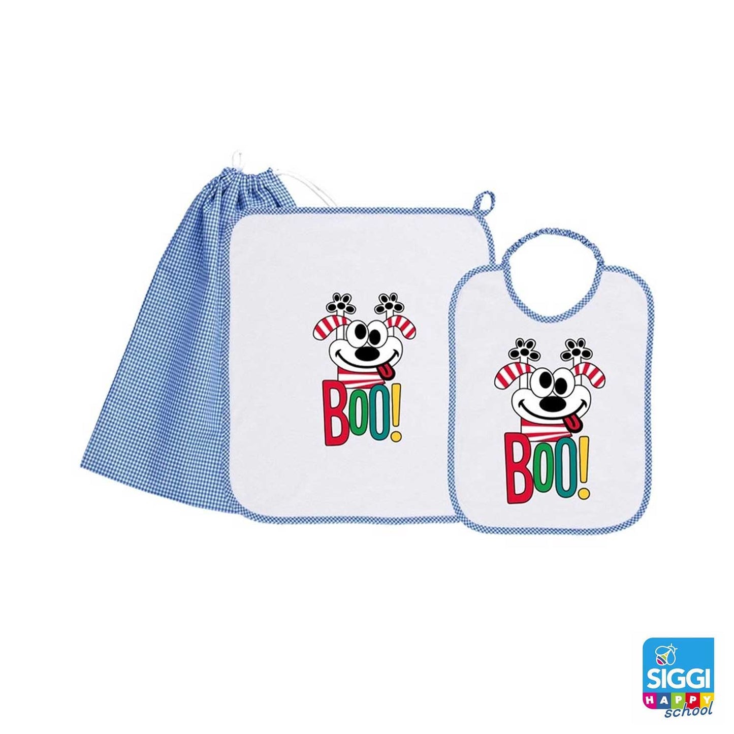Siggi - Baby Kindergarten Set 3pcs Towel Bag Bib