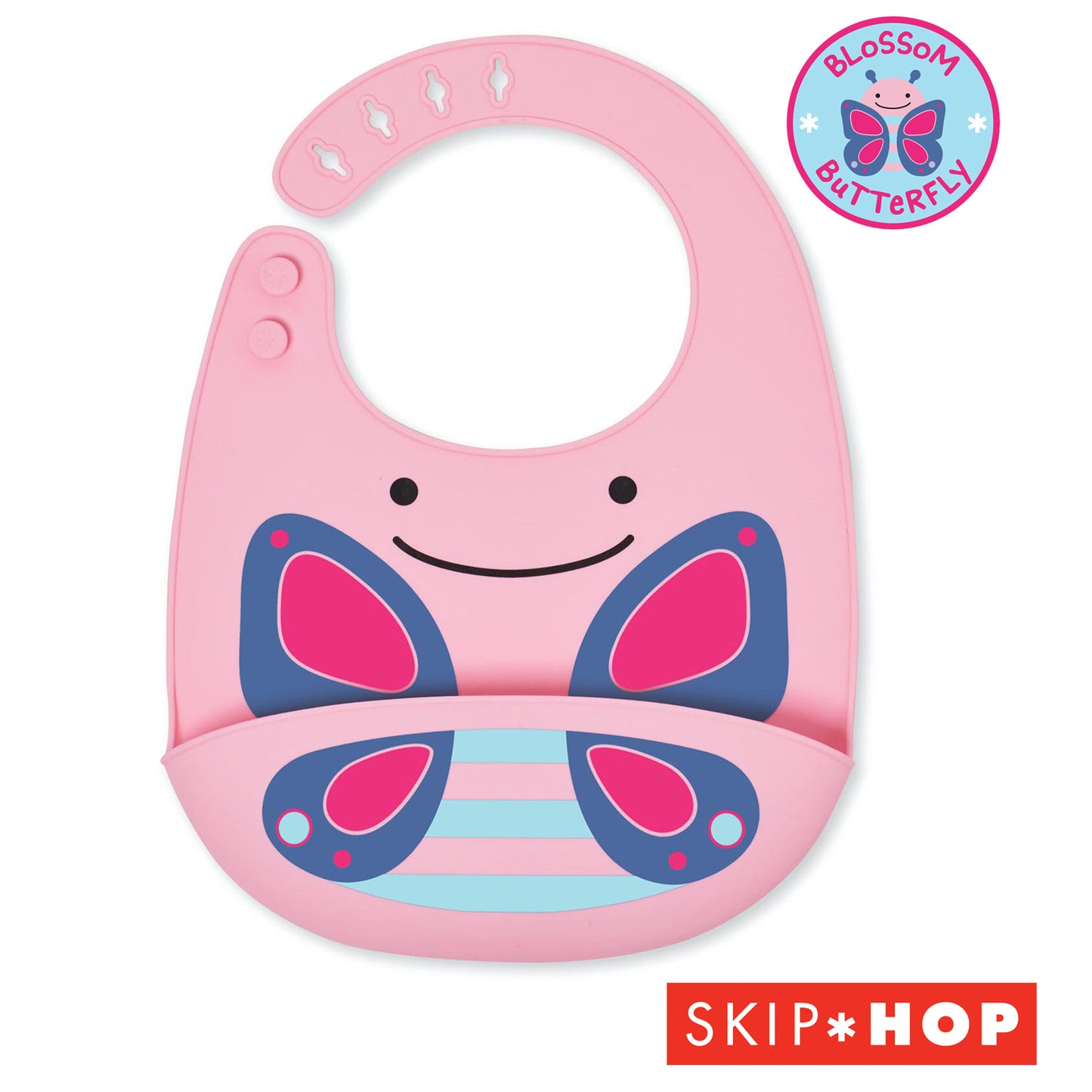 Skip Hop - Bavaglino in Silicone Zoo Fold & Go