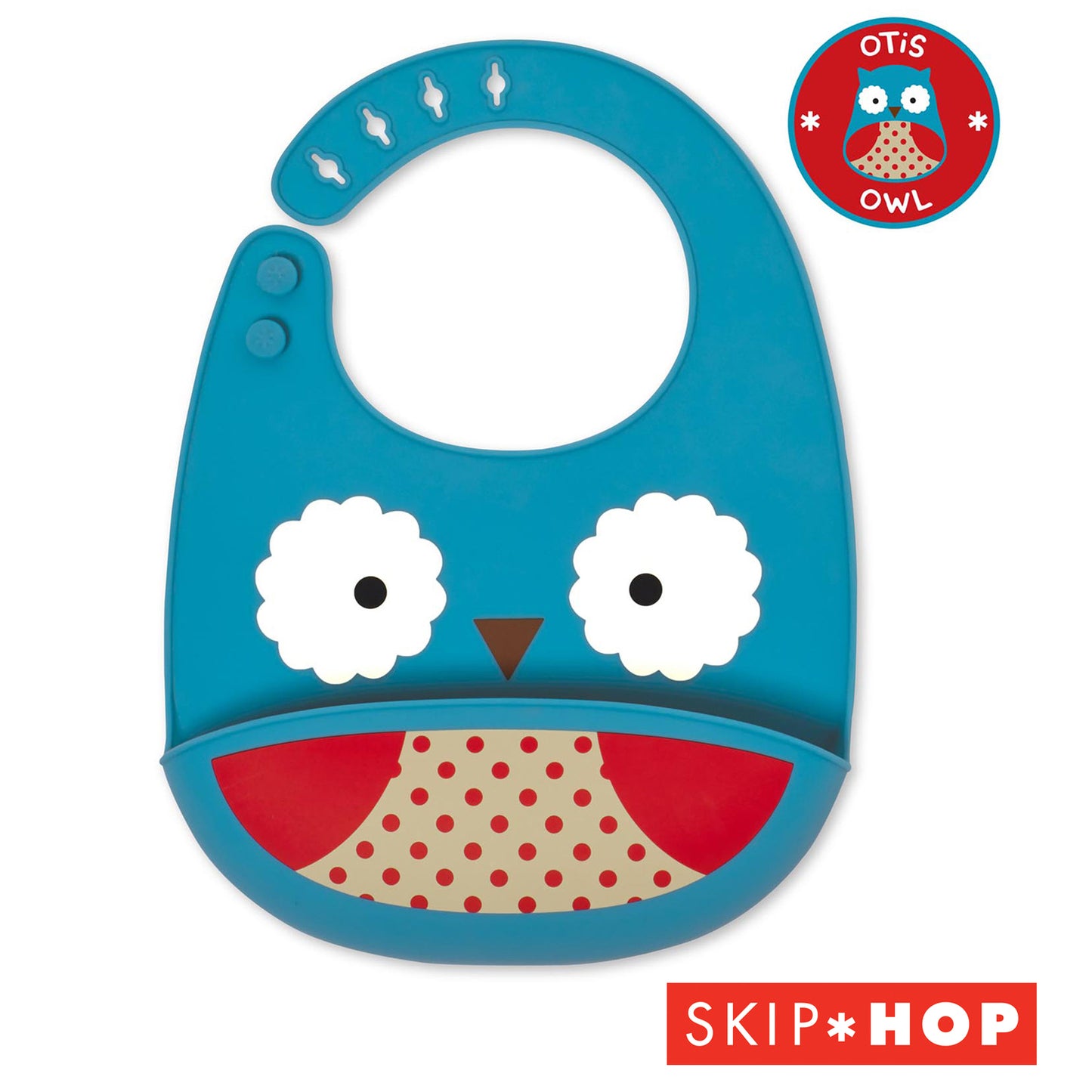 Skip Hop - Bavaglino in Silicone Zoo Fold & Go