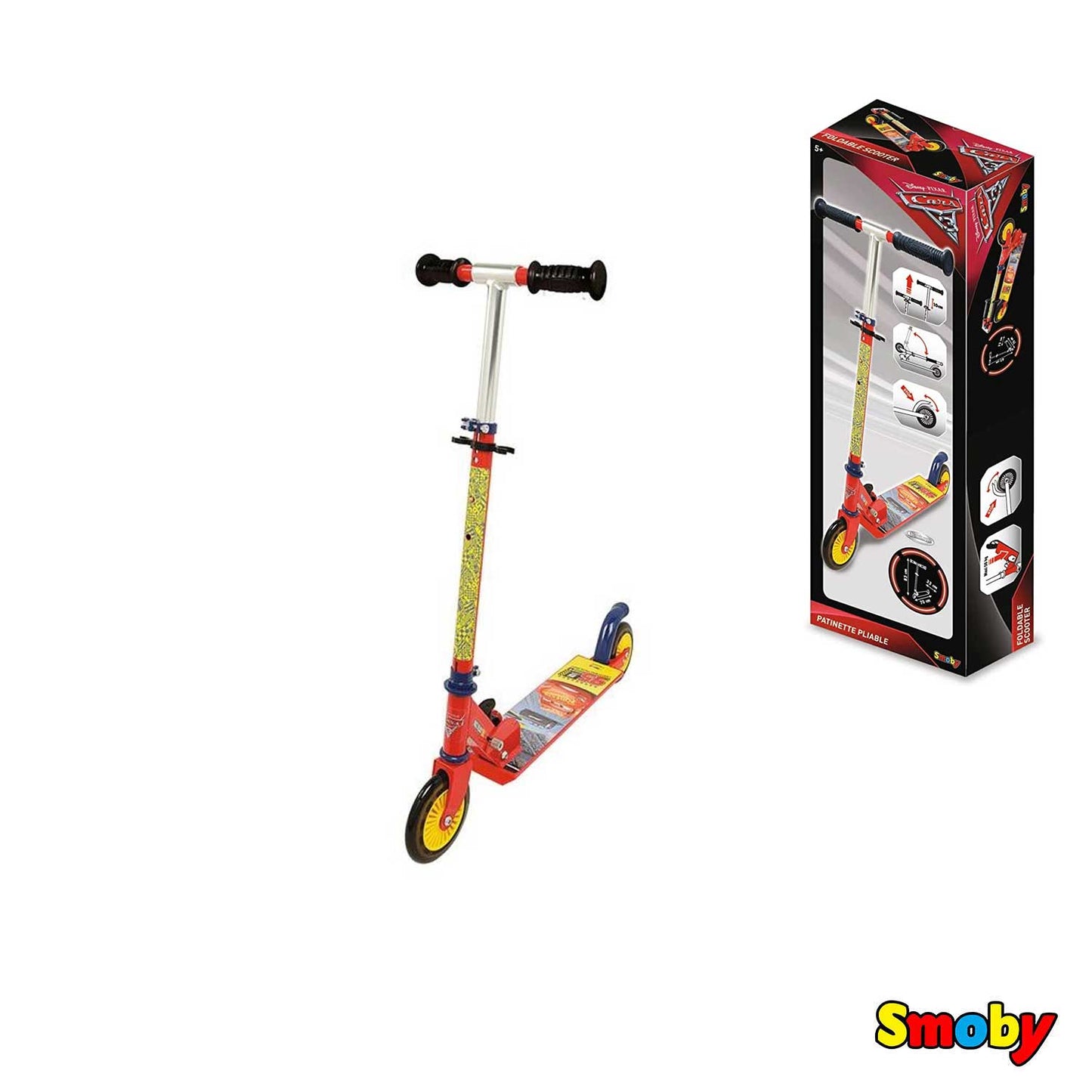 Smoby - Monopattino due ruote Disney Cars