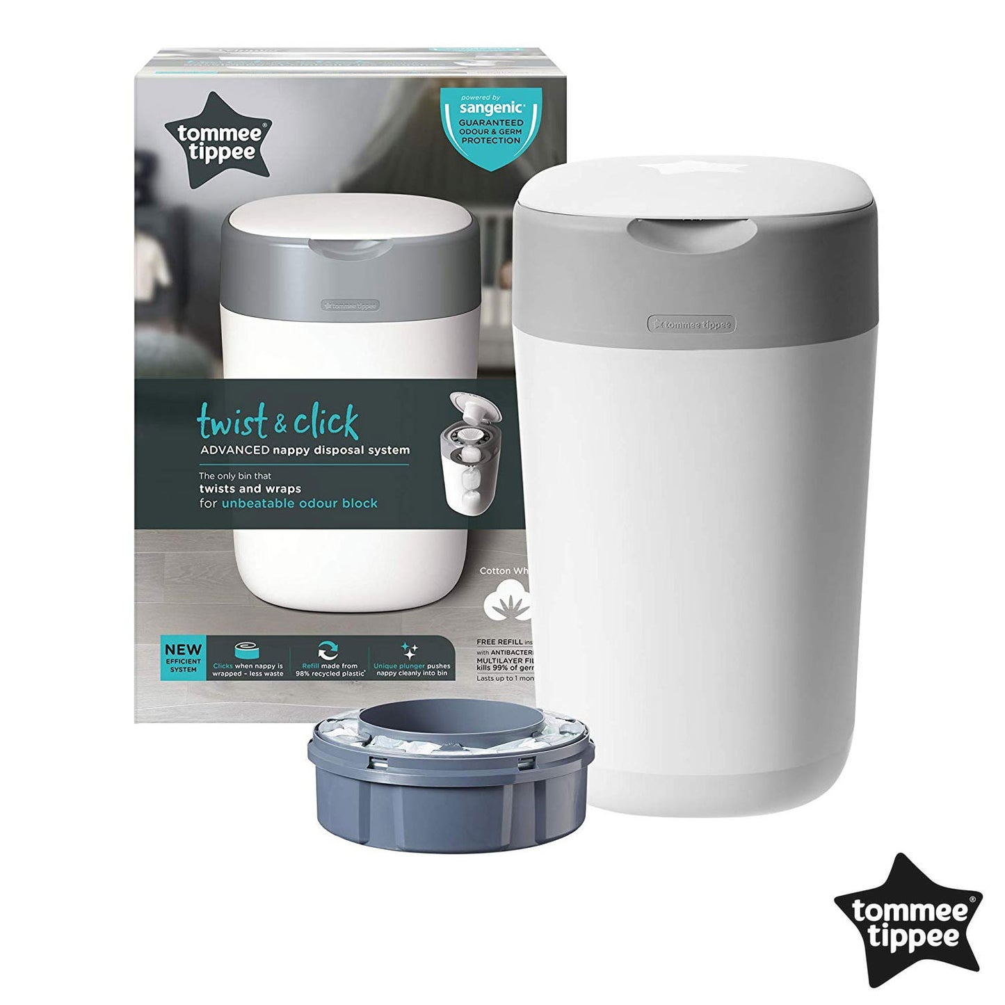 Tommee Tippee - Contenitore mangiapannolini Twist & Click
