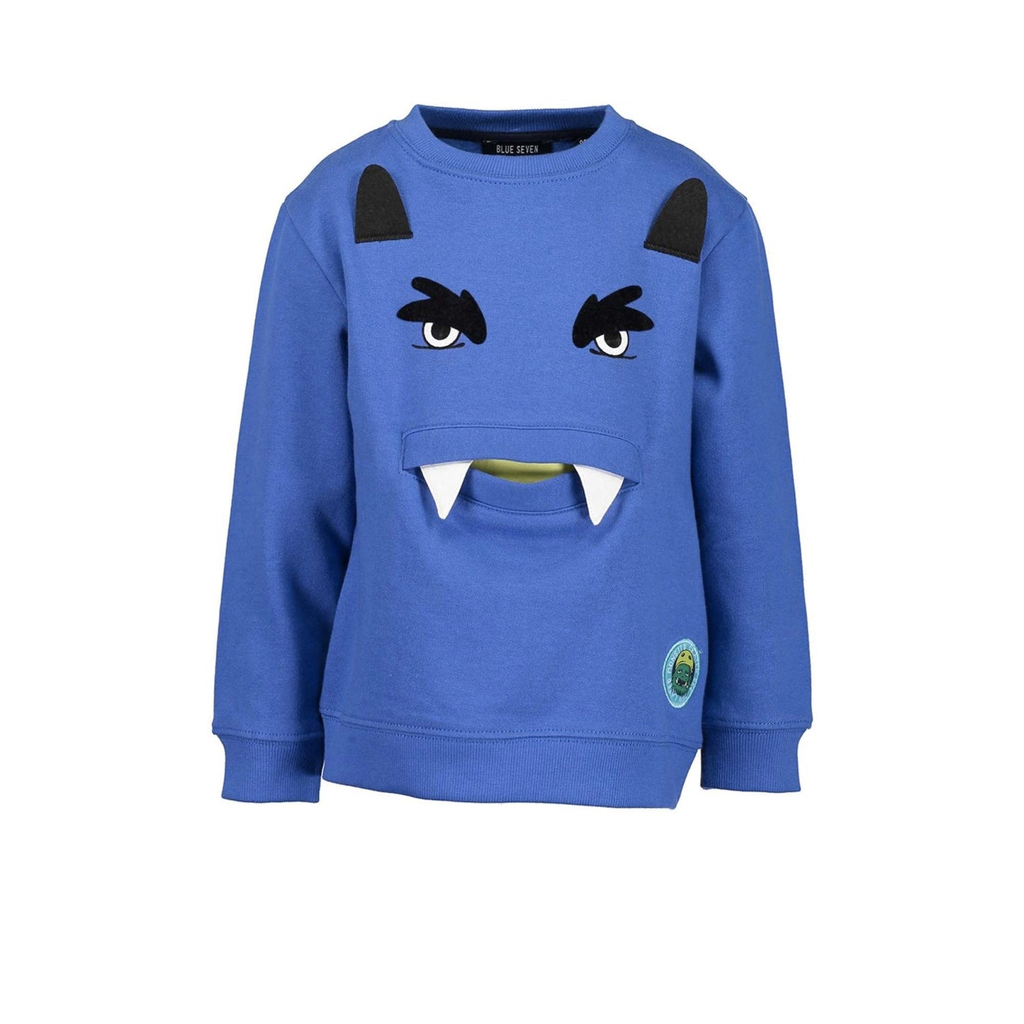 Blue Seven - Maglietta Maniche Lunghe Bimbo Blu Mostro ULTIMA TAGLIA 3 ANNI