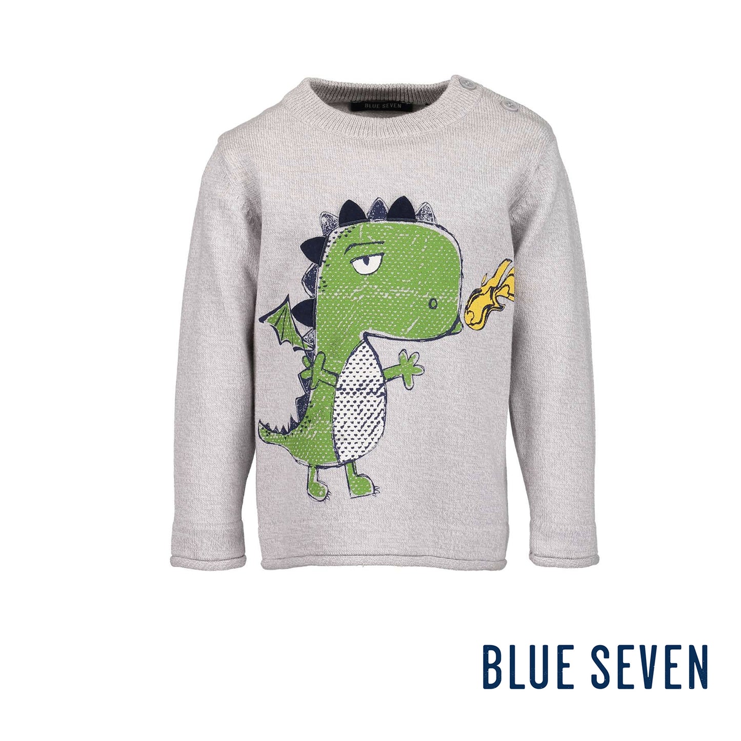 Blue Seven - Pullover Grigio Draghetto Baby Bambino