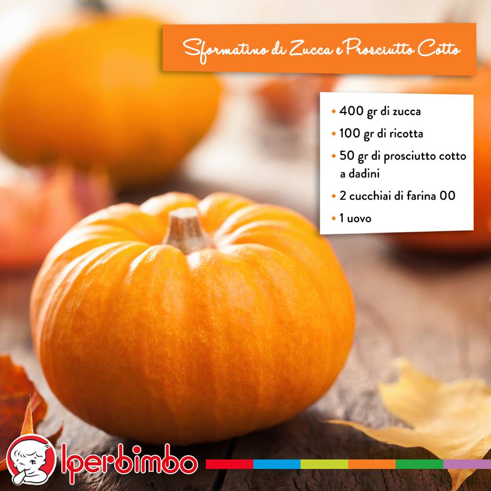 Sformatino di zucca e prosciutto cotto