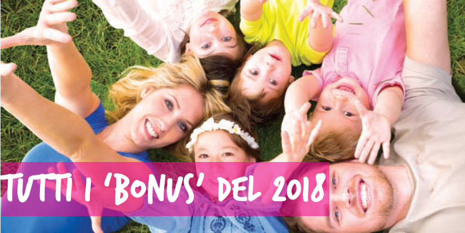 Tutti i 'bonus' del 2018