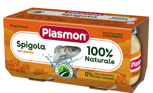 Plasmon - Omogeneizzato Spigola: Confezione  2x80 gr