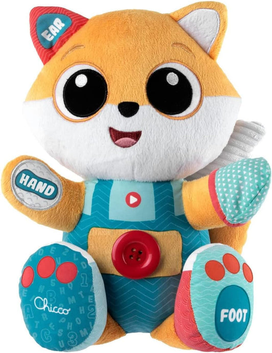 Chicco - Peluche bilingue Interattivo ABC Foxy la Volpe Impara Inglese