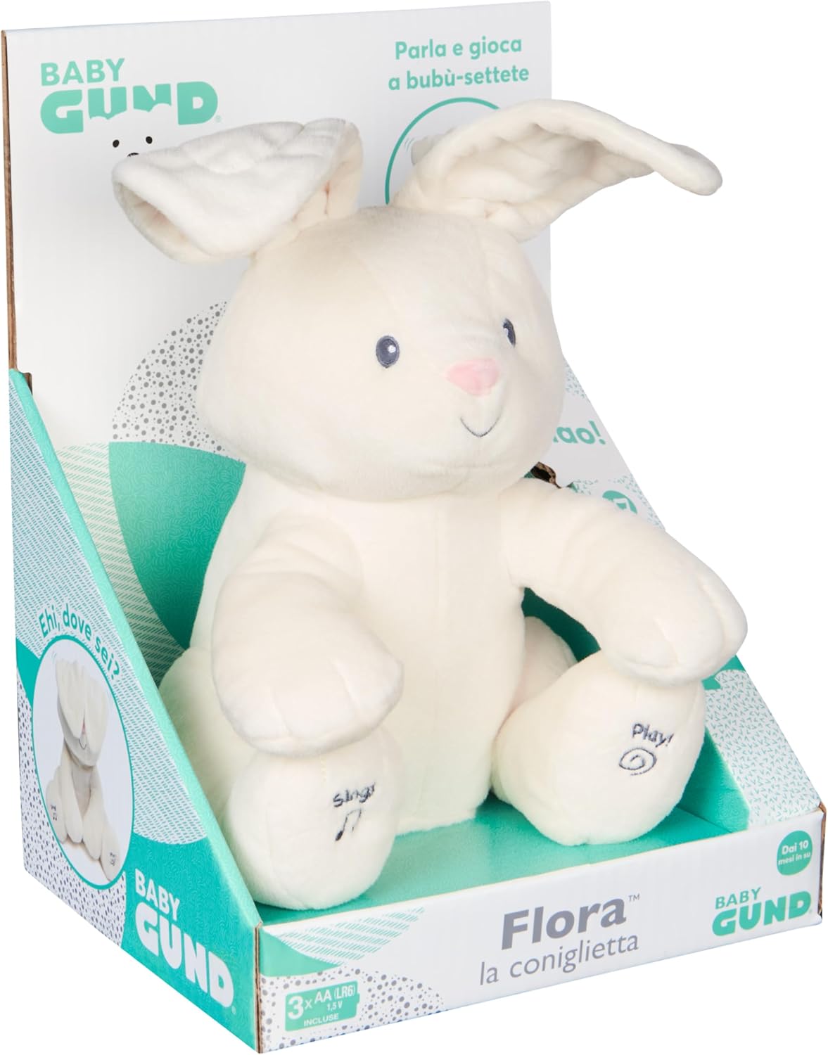 Spin Master Gund - Flora Interactive Talking Bunny