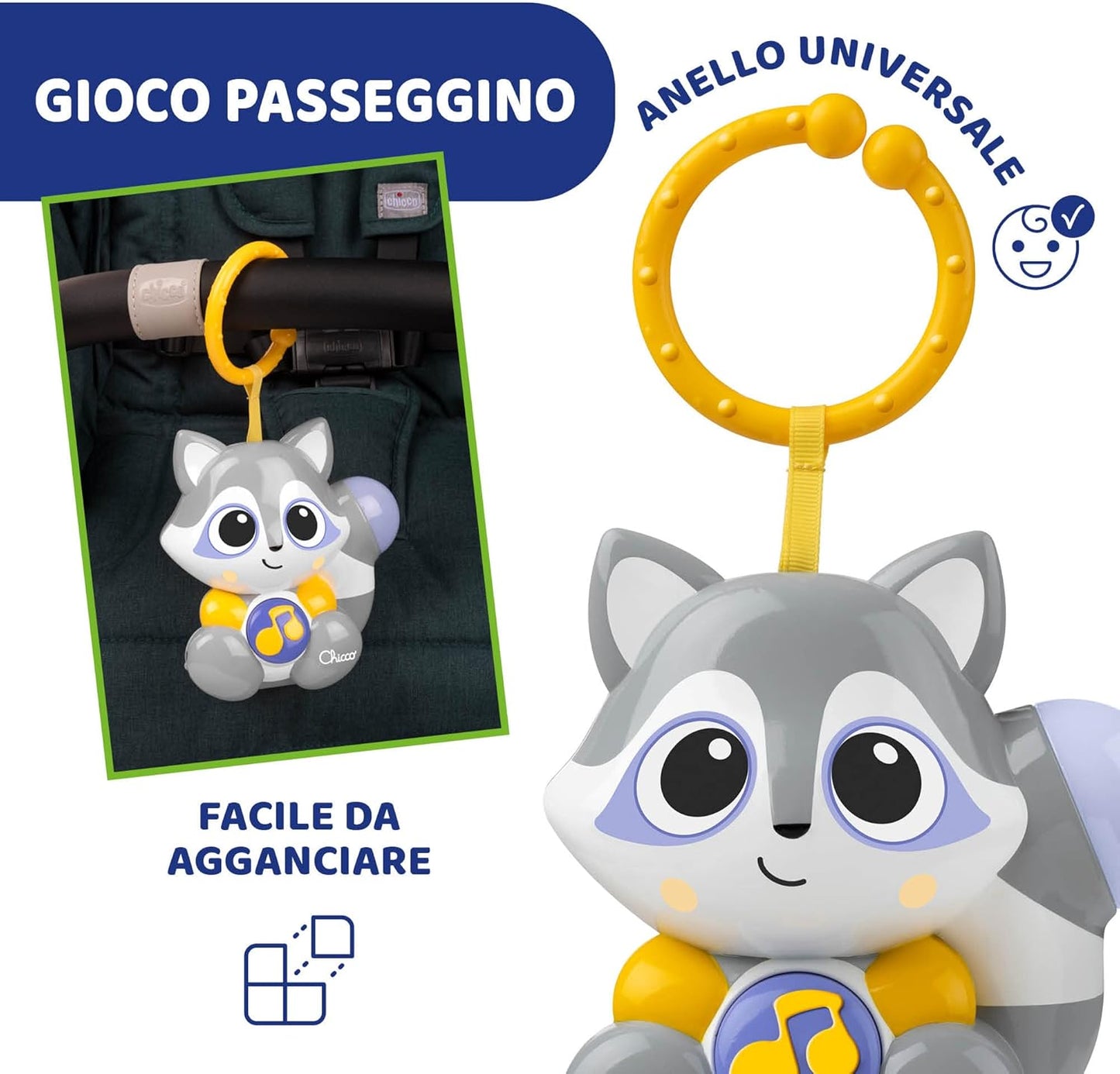 Chicco - Magic Forest Raccoon Game