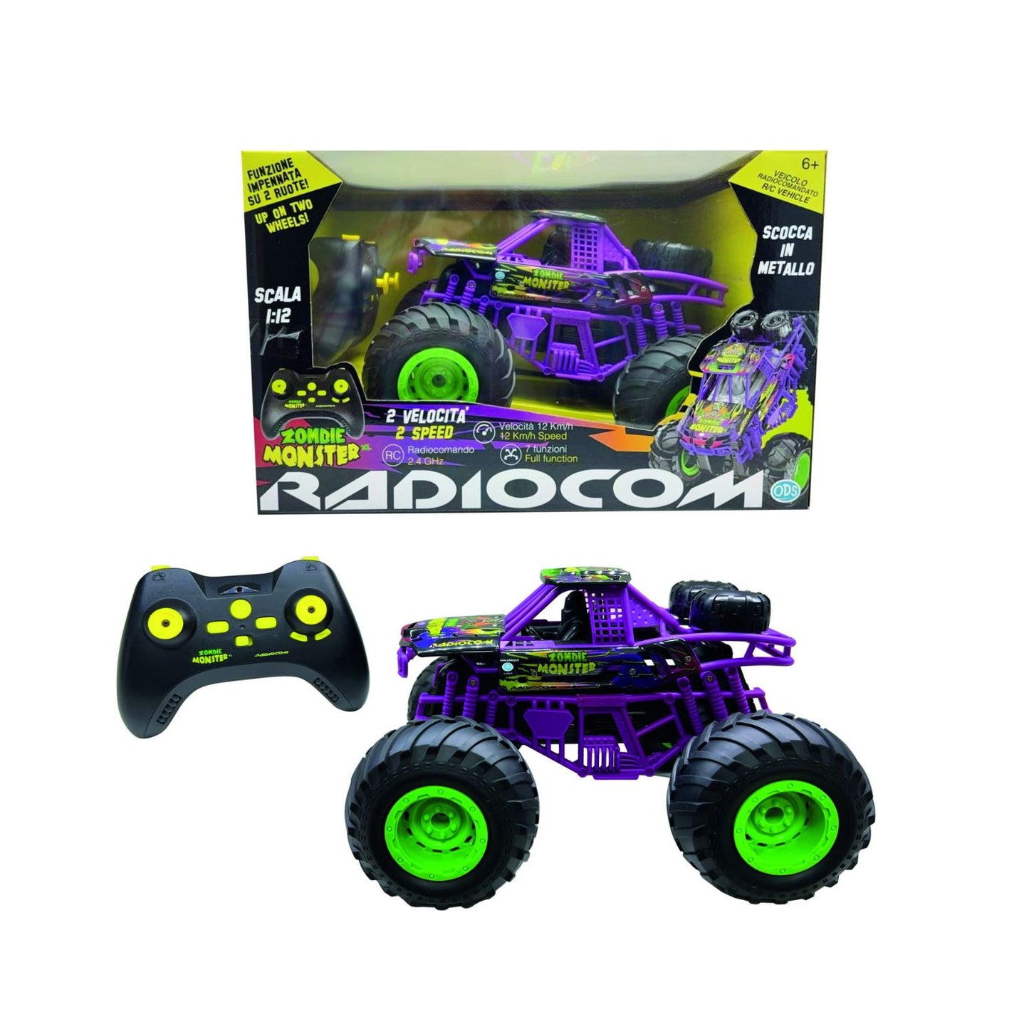 ODS - Auto Radiocomandata Radiocom Zombie Monster XL