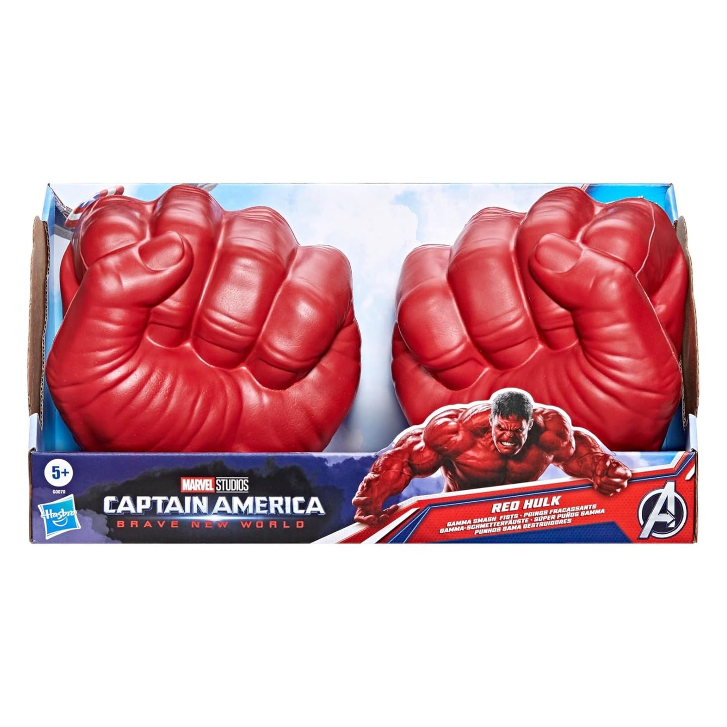 Hasbro - Captain America Nwo Pugni Di Hulk Rossi
