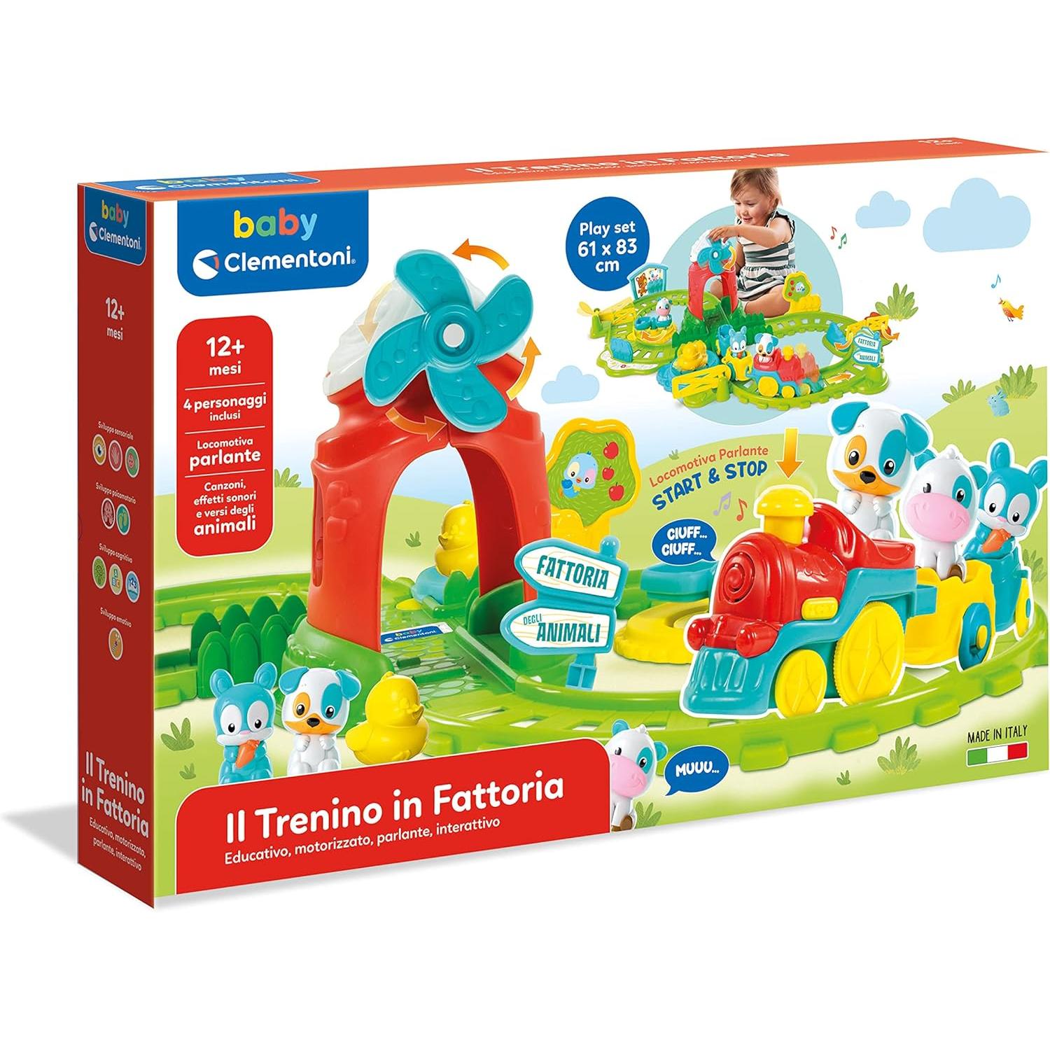 Clementoni - Playset il Trenino in Fattoria interattivo 17756