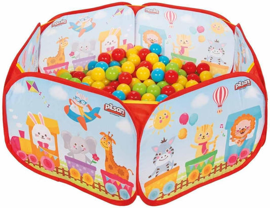 Biemme - Box pieghevole con 120 palline colorate