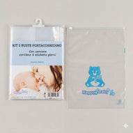 Happy Baby - Kit 5 Buste Porta Corredino Con Cerniera