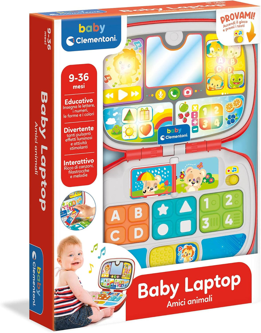 Clementoni -  Baby Laptop Amici Animali 17677