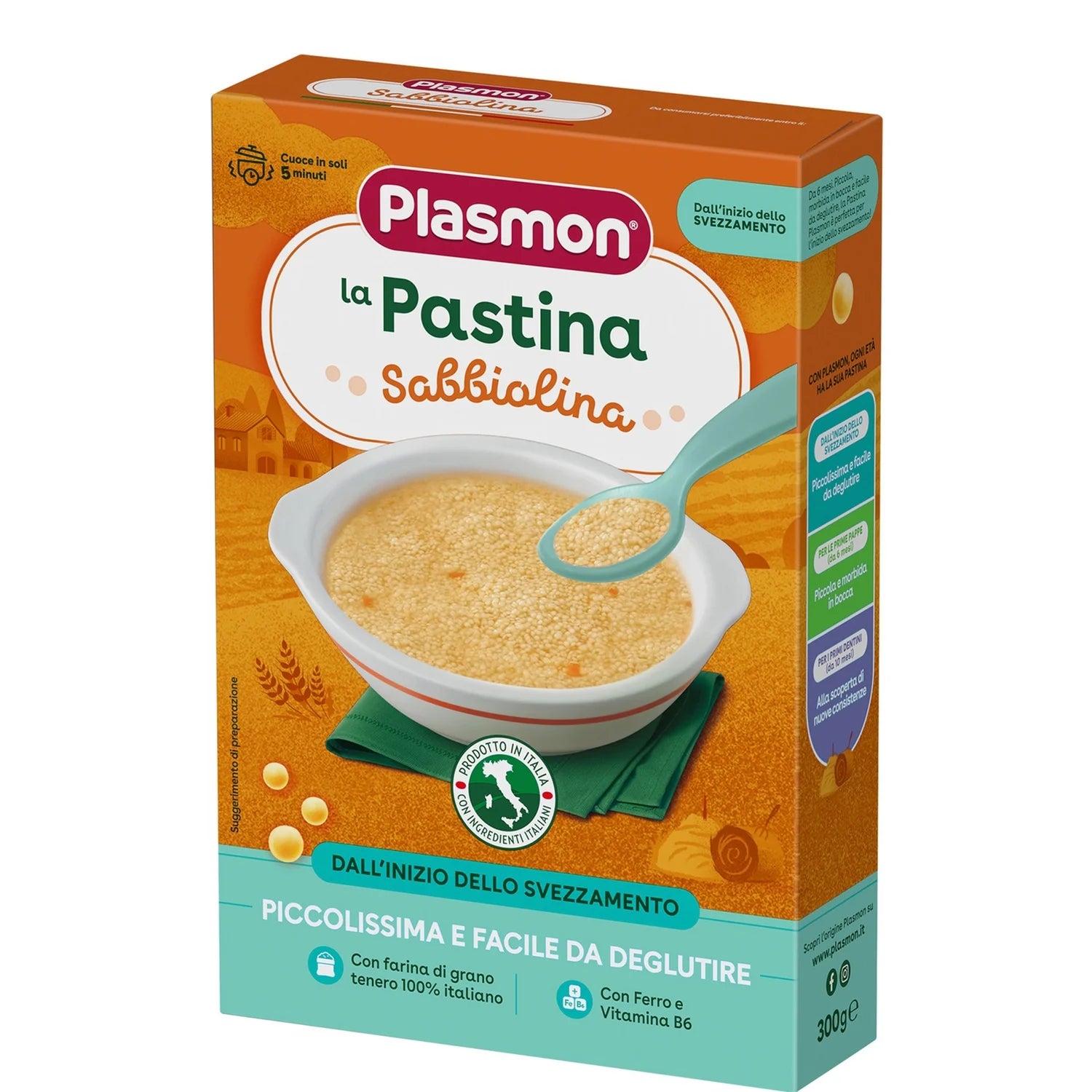 Plasmon - Pastina Sabbiolina: Confezione 300 gr
