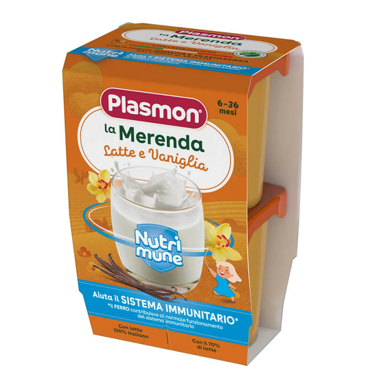 Plasmon - Vanilla Milk Snacks 2x120gr