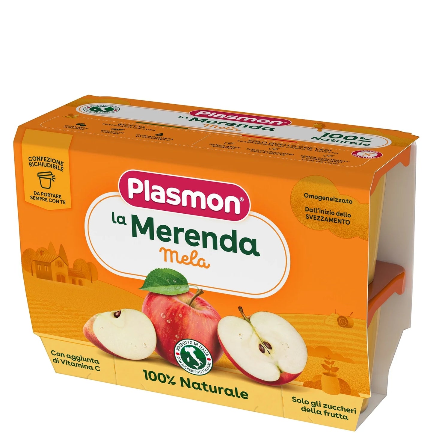 Plasmon - Sapori Di Natura Mela : Confezione 4x100 gr