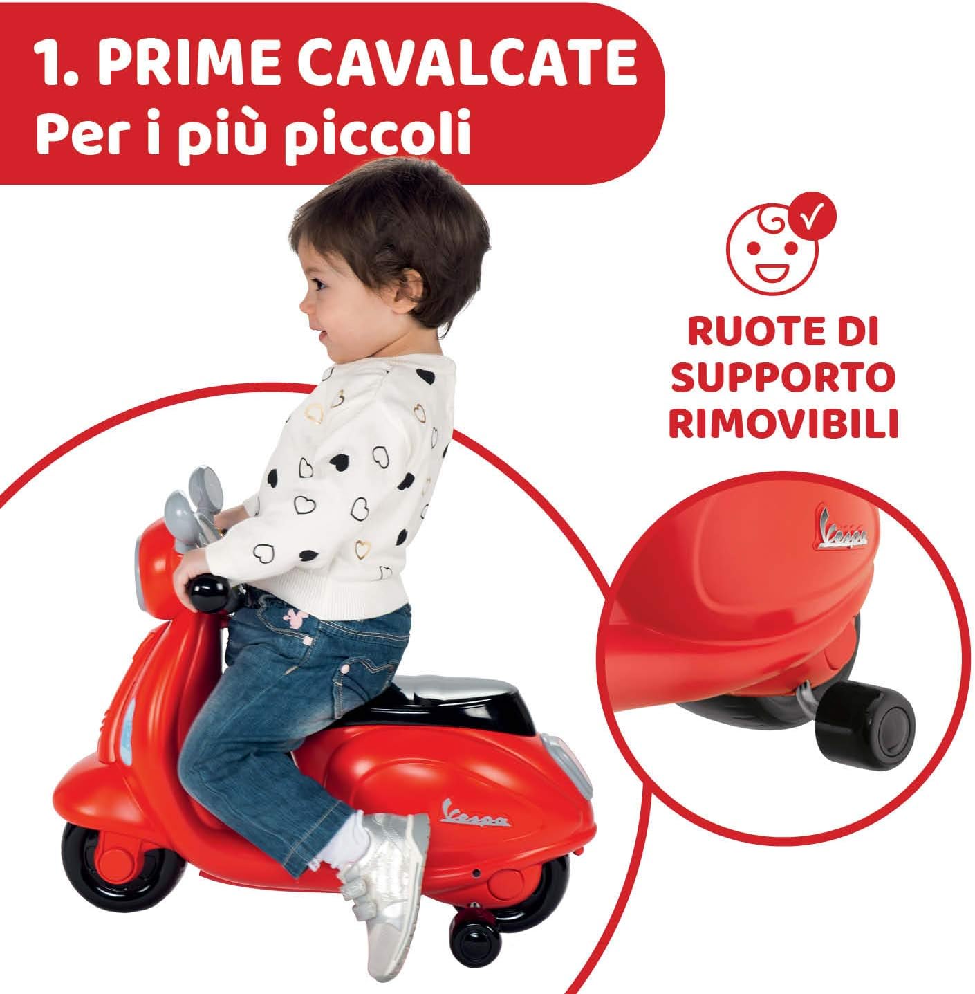 Chicco - Vespa Primavera Cavalcabile Evolutivo