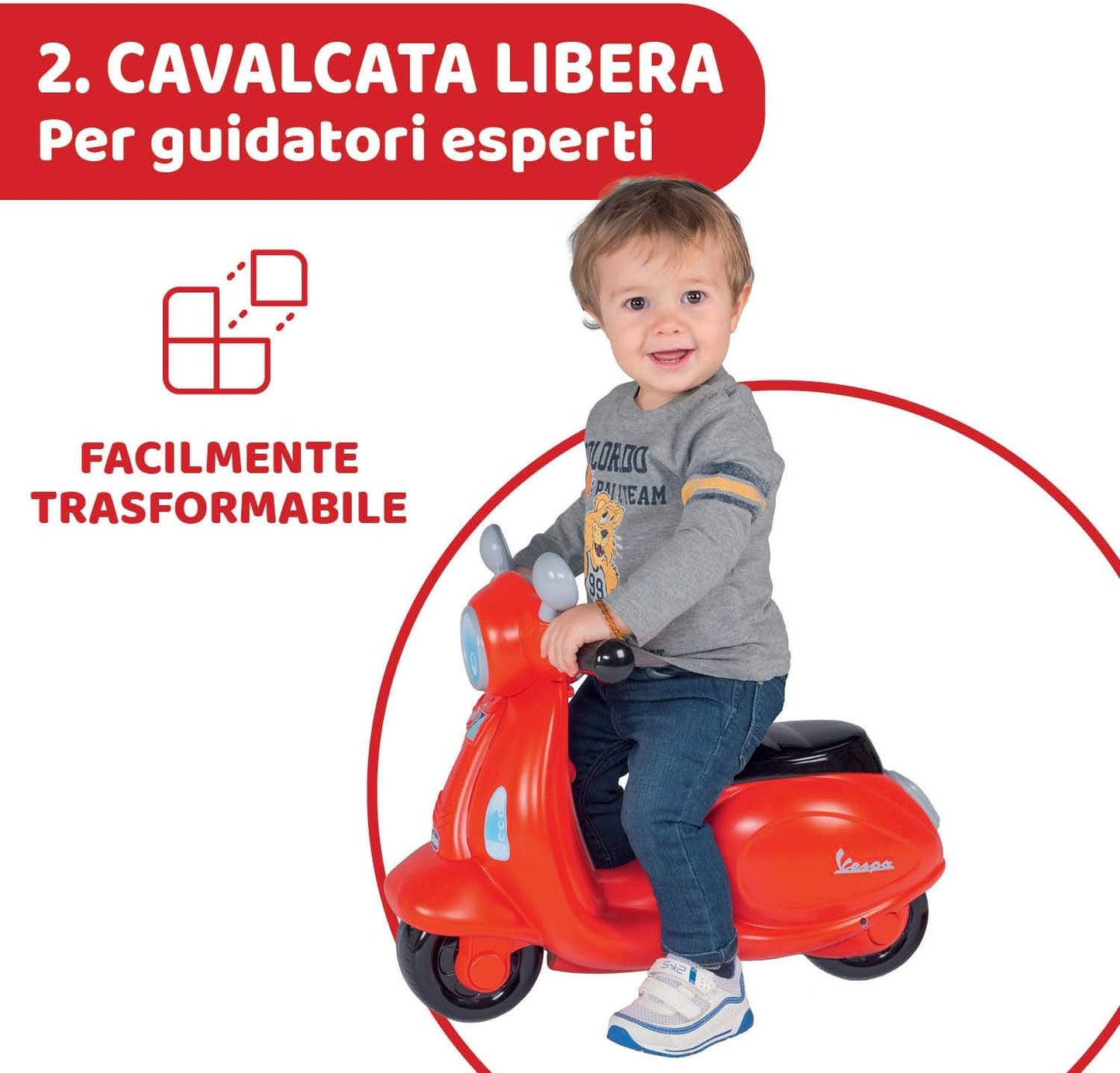 Chicco - Vespa Primavera Cavalcabile Evolutivo