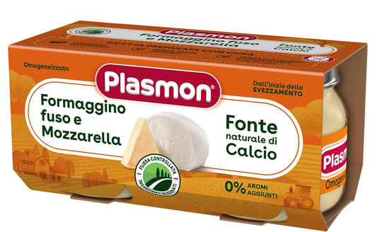 Plasmon - Omogeneizzato Formaggino Mozzarella: Confezione 2x80 gr
