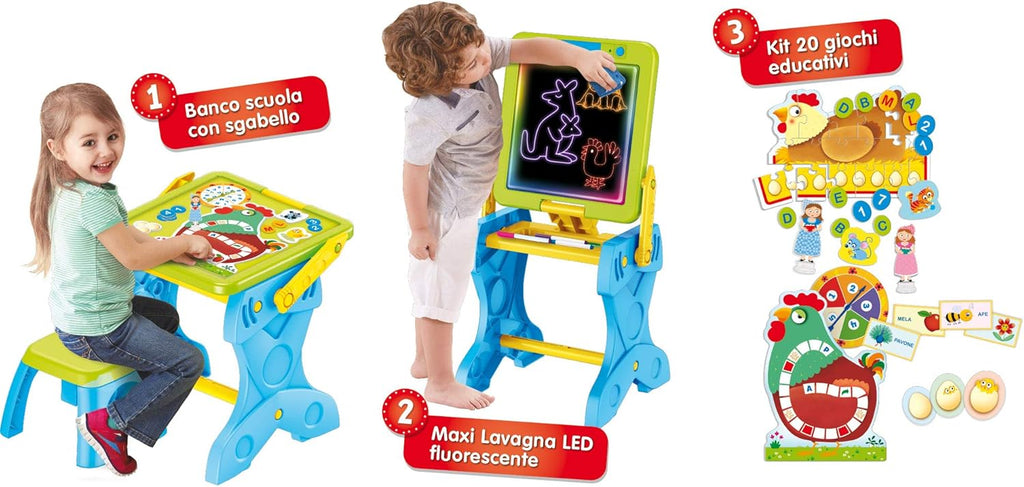 Lisciani - Carotina Banchetto Led Gioco e Impara 3 in 1
