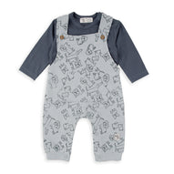 Wonderlife - Completo Bimbo 2 Pezzi Salopette E Maglietta  Doggies 250838