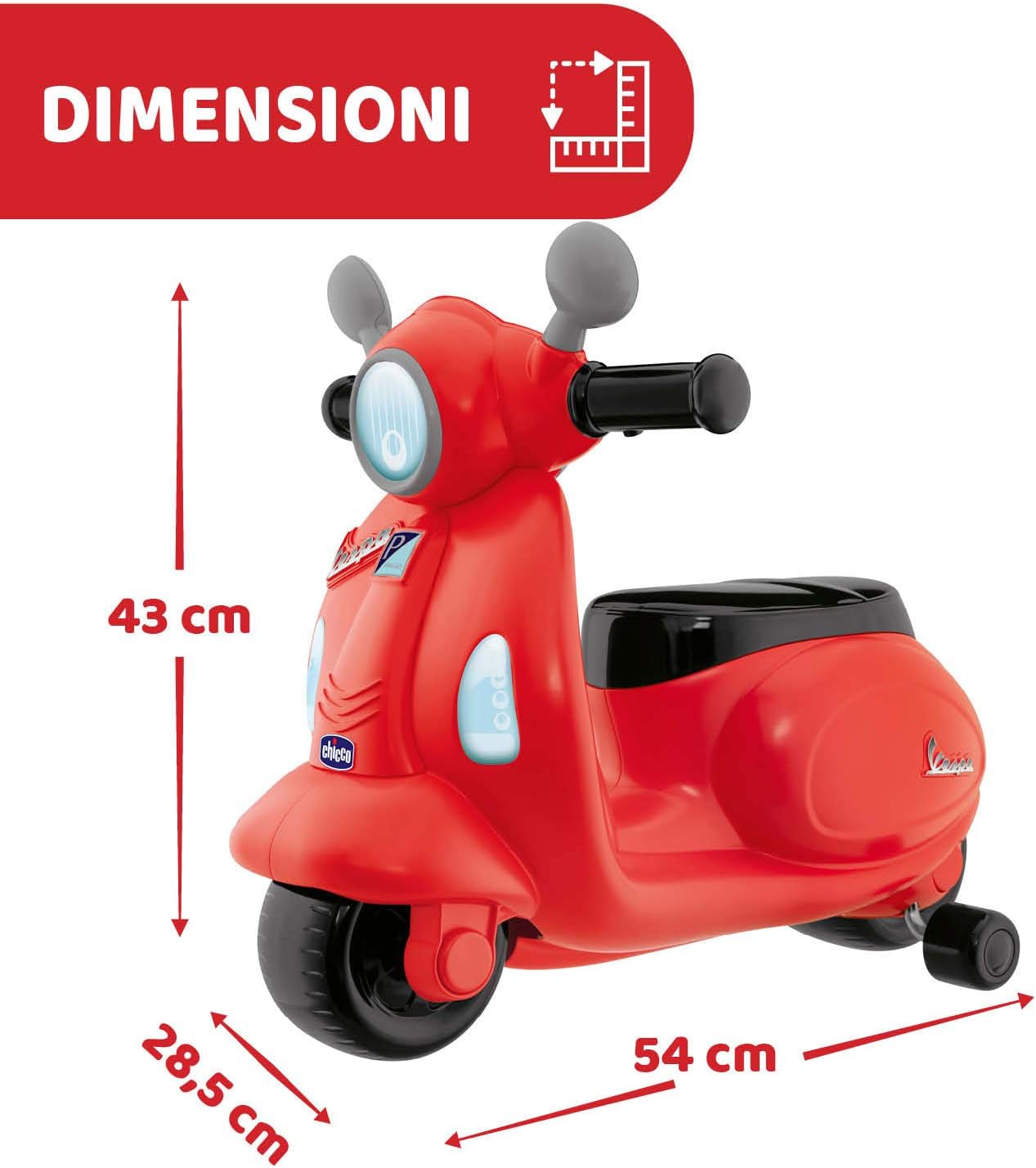 Chicco - Vespa Primavera Cavalcabile Evolutivo