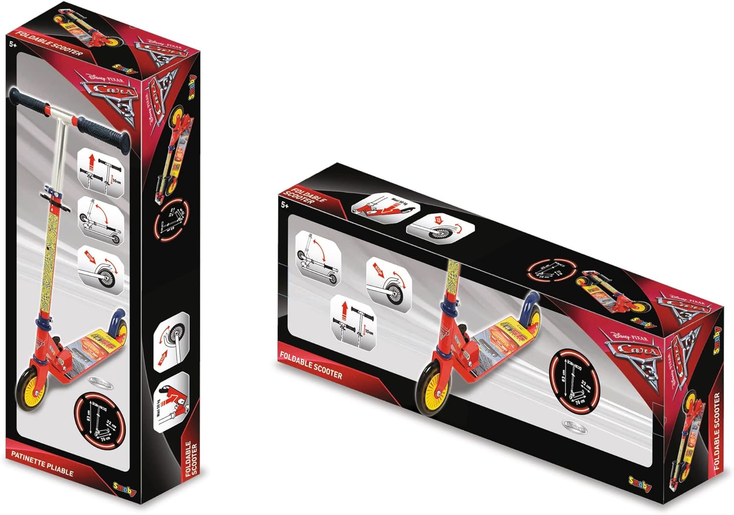 Smoby - Monopattino due ruote Disney Cars