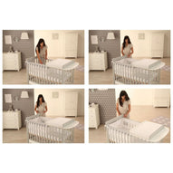 Azzurra Design - Set 4 pezzi Culla Riduttore per lettino Homi