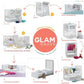 Azzurra Design - Lettino Glam  9 In 1 + Materasso + Completo Piumone Glam