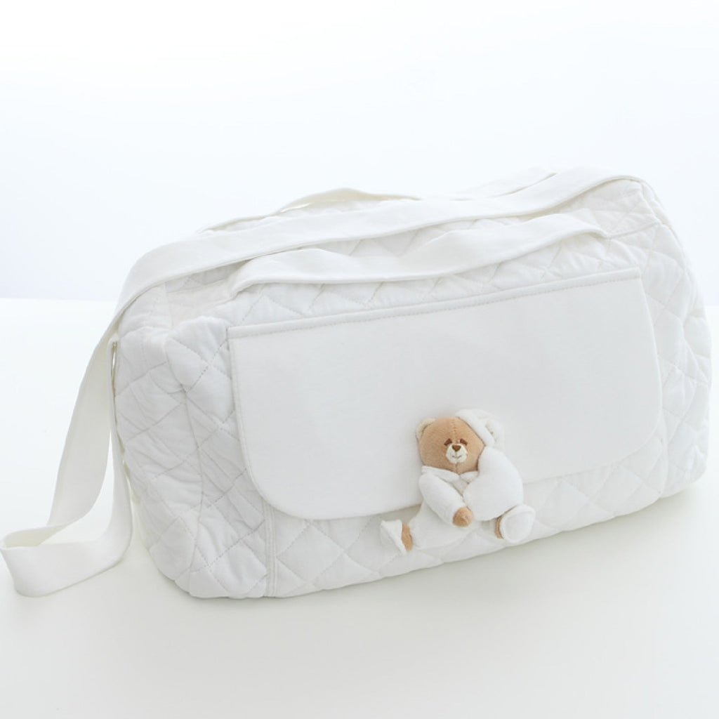 Borsa Mamma bianca Tato in tessuto