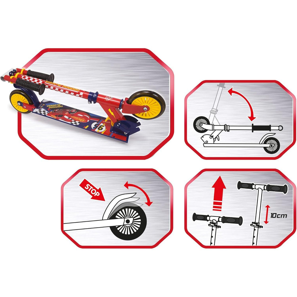 Smoby - Disney Cars two wheel scooter