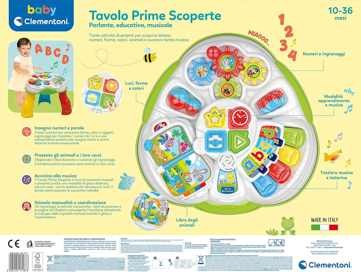 Clementoni - Tavolo prime scoperte 17187