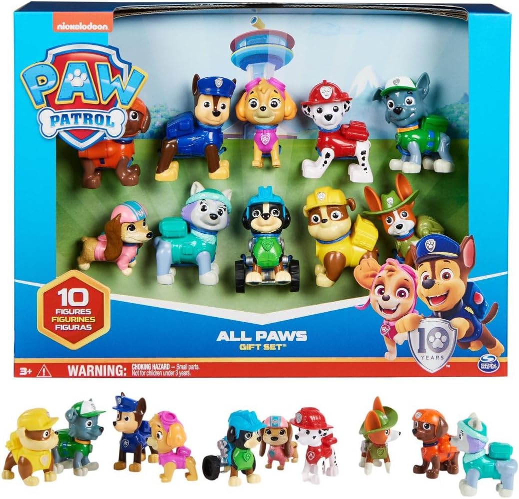 Spin Master - Paw Patrol : Confezione Regalo 10 Personaggi