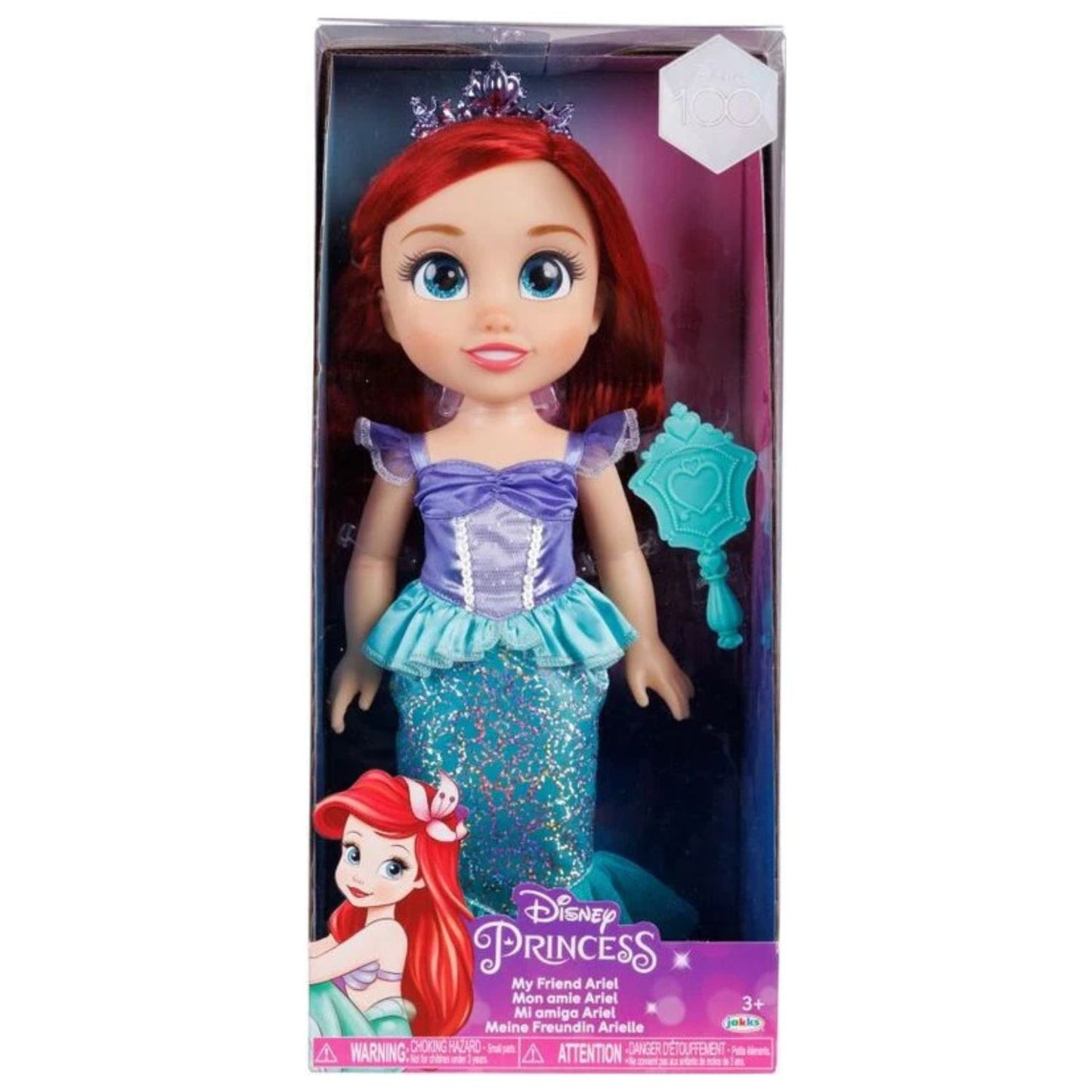 Jakks - Disney Princess Bambola Ariel 38 Cm