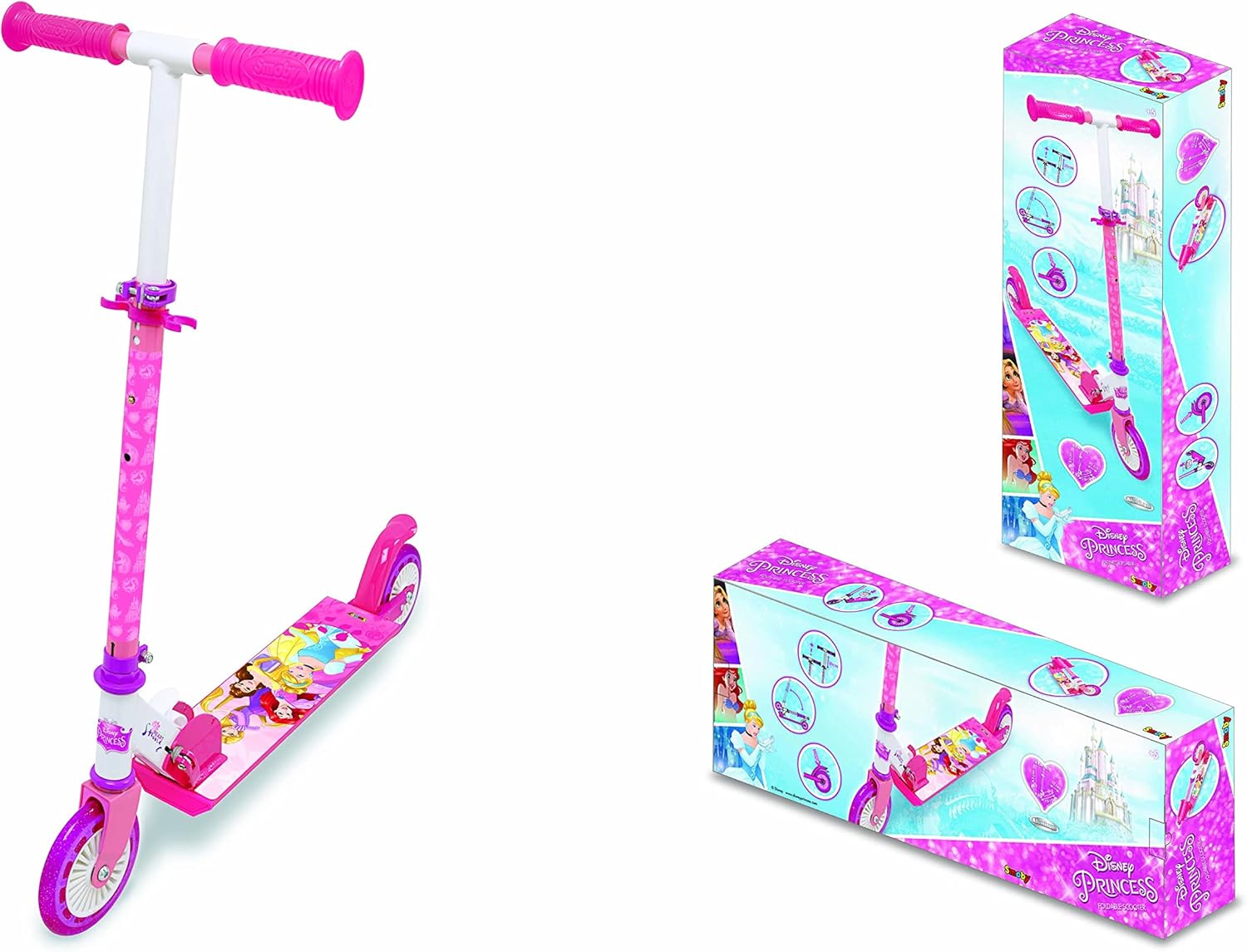 Smoby - Monopattino due ruote Principesse Disney